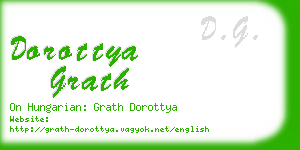 dorottya grath business card